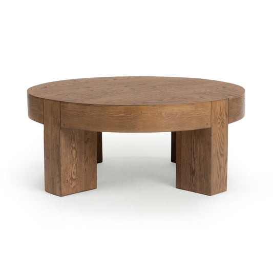 Bristol 44" Round Coffee Table - Café Brown