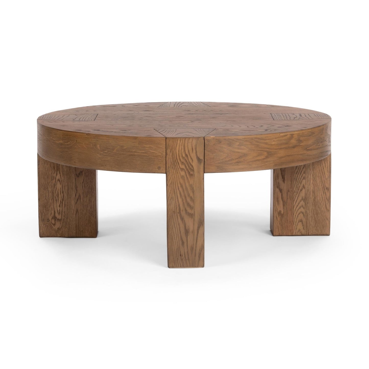 Bristol 44" Round Coffee Table - Café Brown