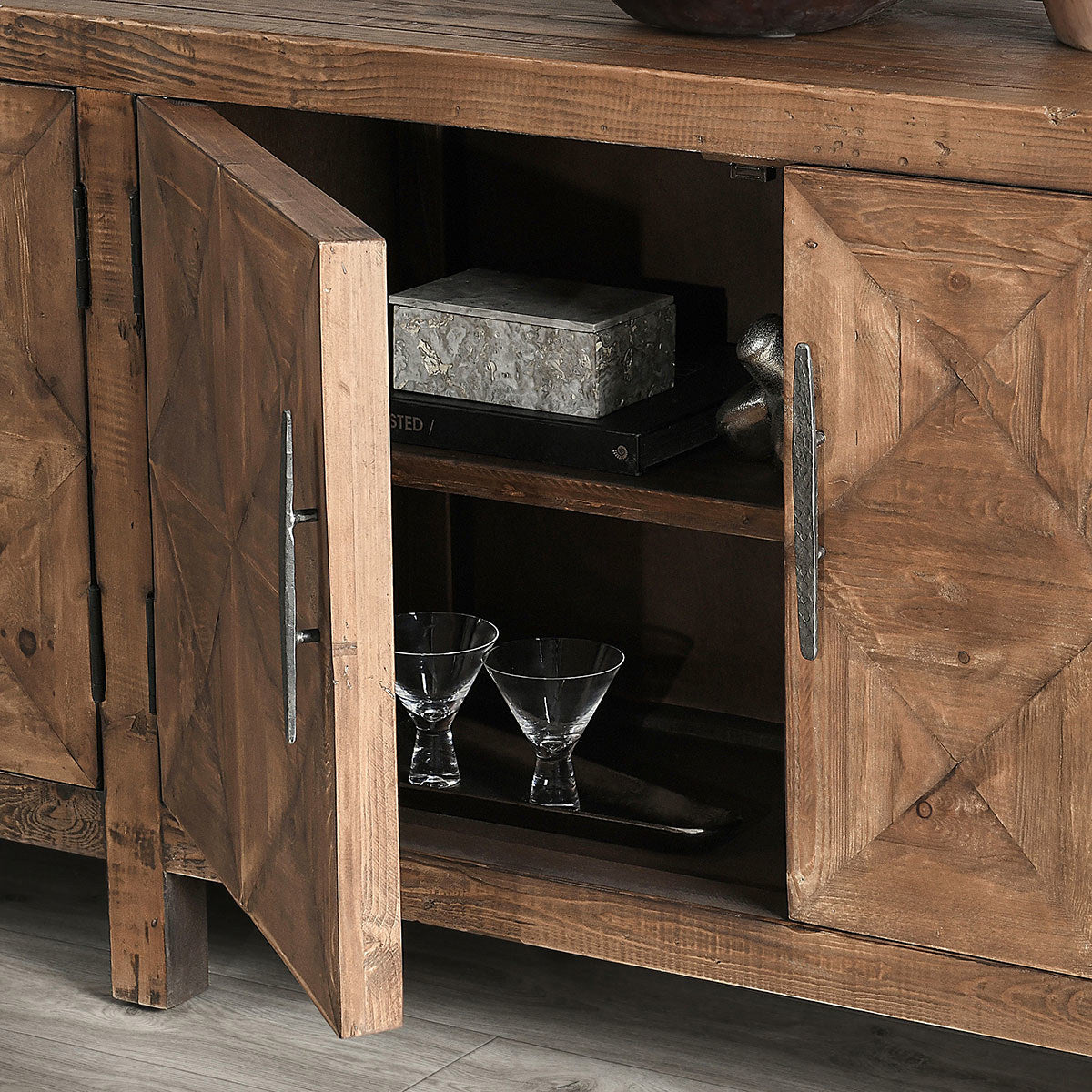 Elani 4Dr Cabinet - Brown