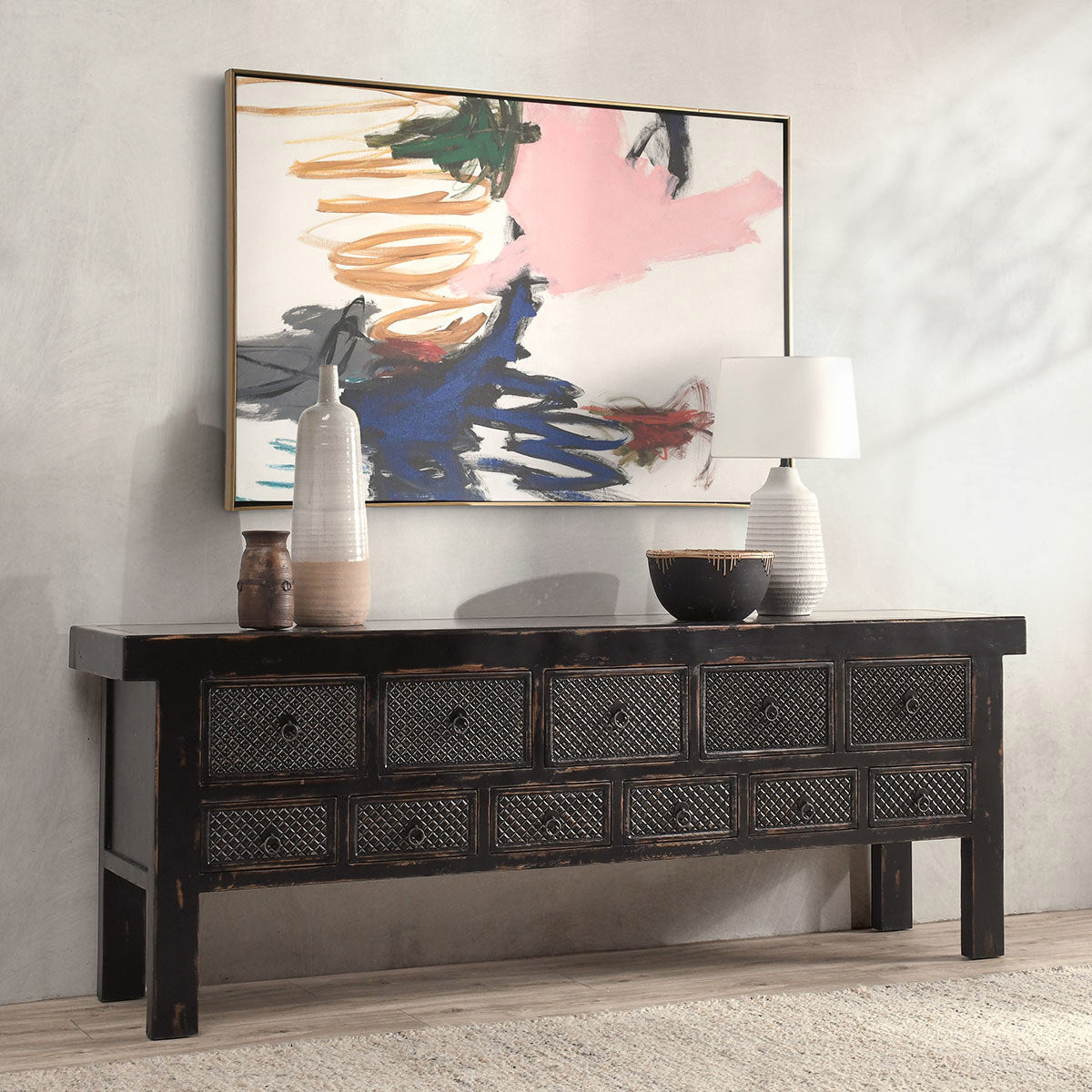 Lahey 11Dwr Rectangle Console Table