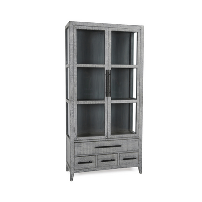Simon Tall Cabinet - Antique Blue