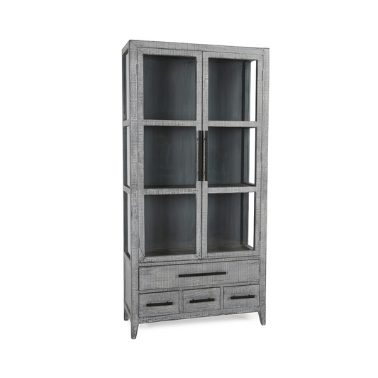 Simon Tall Cabinet - Antique Blue
