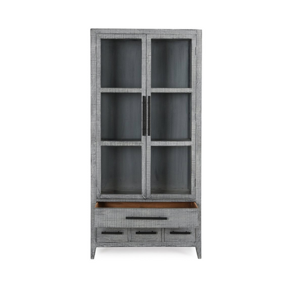 Simon Tall Cabinet - Antique Blue