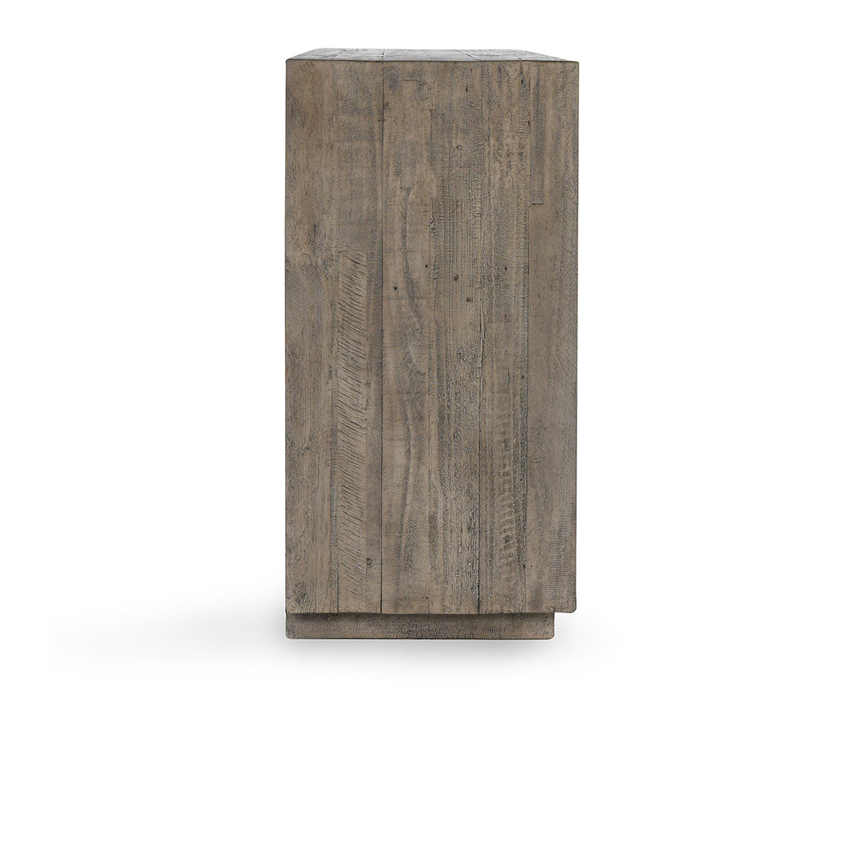 Denver 4Dr Cabinet - Distressed Gray/Antique White
