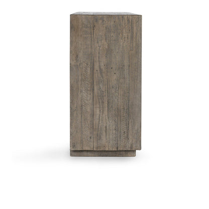 Denver 4Dr Cabinet - Distressed Gray/Antique White
