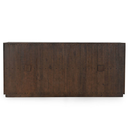 Denver 4Dr Cabinet - Distressed Gray/Antique White