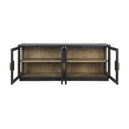 Larson 4Dr Cabinet - Carbon Black