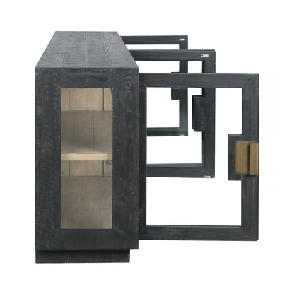 Larson 4Dr Cabinet - Carbon Black
