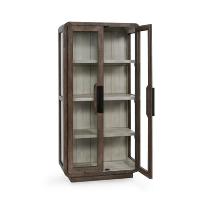 Ollie Display Cabinet Brown