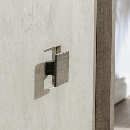 Denver 2Dr Cabinet - Distressed Gray/Antique White