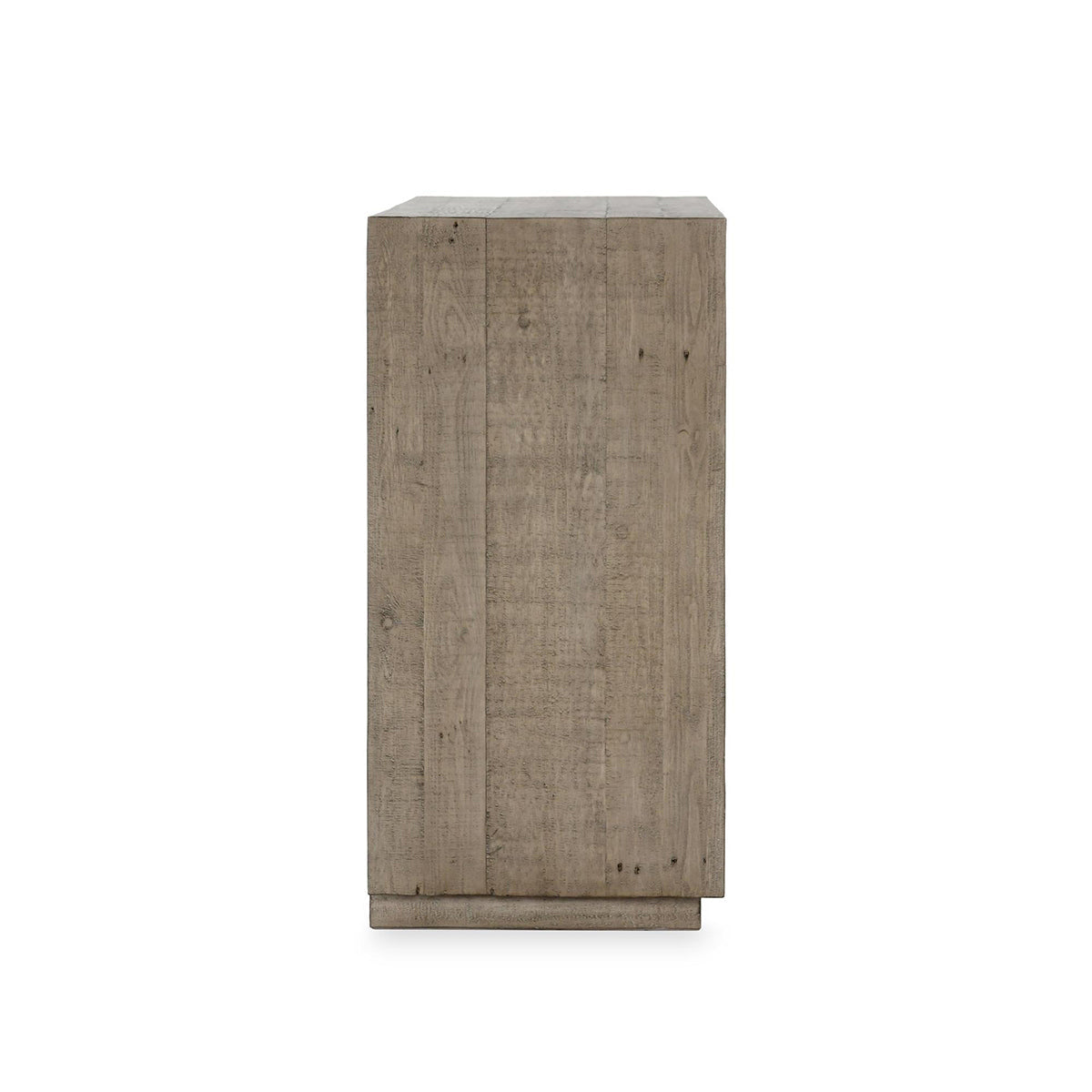 Denver 2Dr Cabinet - Distressed Gray/Antique White