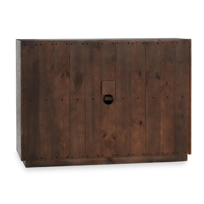Denver 2Dr Cabinet - Distressed Gray/Antique White