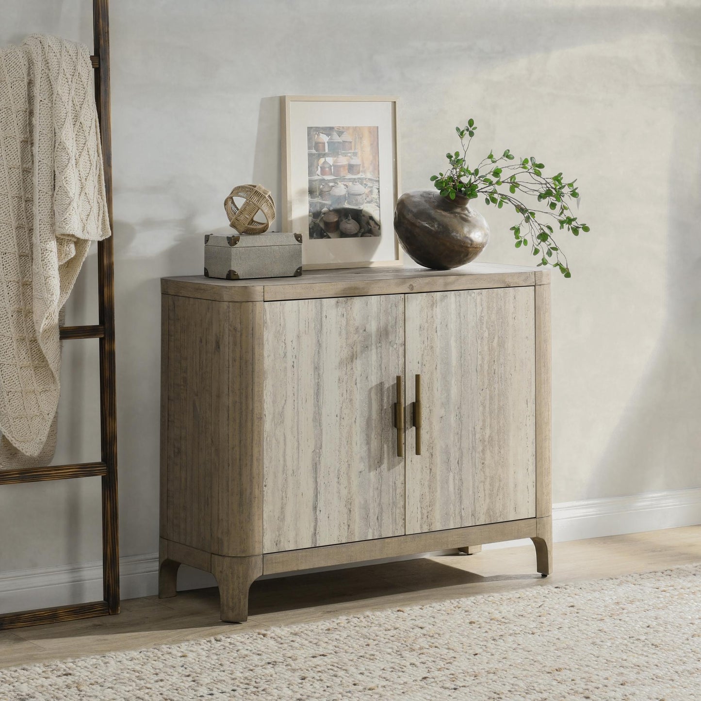 Alpine Reclaimed Pine 2Dr Cabinet Natural