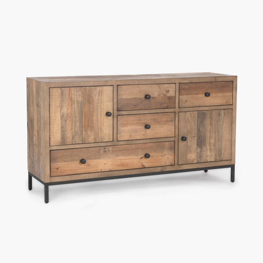 Dita 4 Drawer 2 Door Buffet Natural Pine