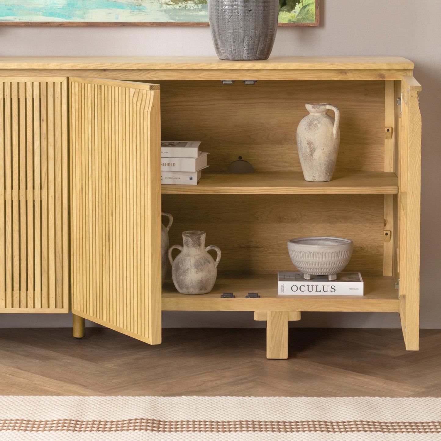 Roya 4Dr Cabinet - Tawny Brown