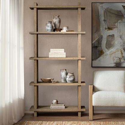 Karlla Bookshelf - Natural Clay