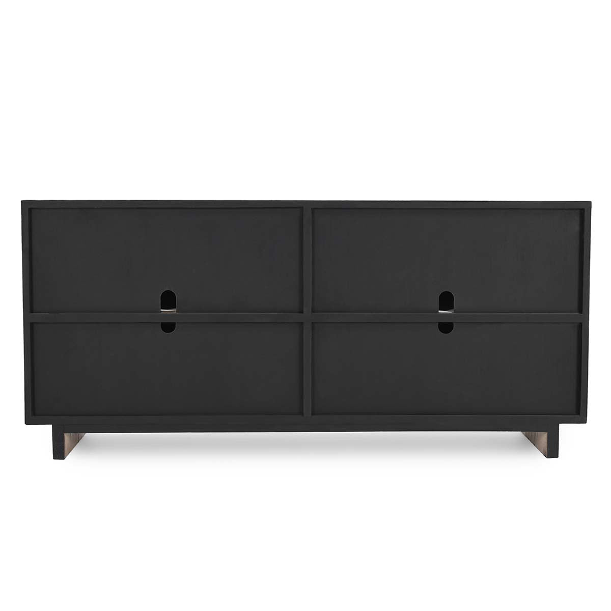 Anton 4Dr Cabinet - Black-Natural