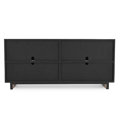 Anton 4Dr Cabinet - Black-Natural
