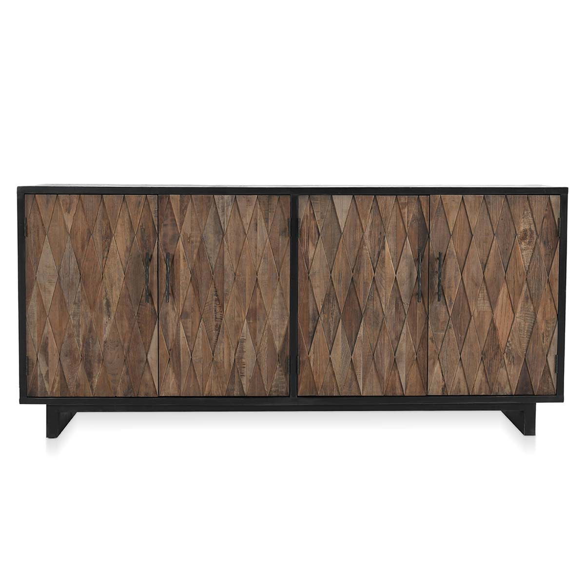 Anton 4Dr Cabinet - Black-Natural