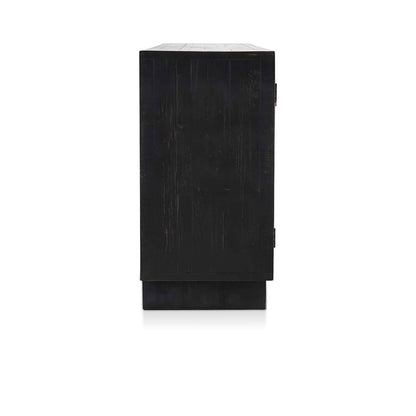 Anton 4Dr Cabinet - Black-Natural