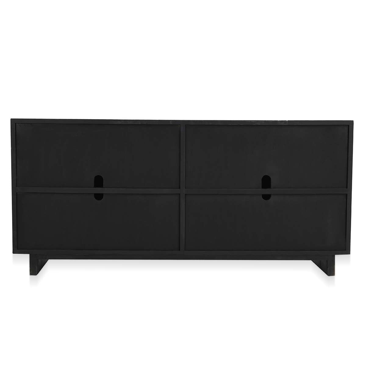 Anton 4Dr Cabinet - Black-Natural