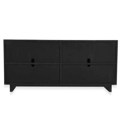 Anton 4Dr Cabinet - Black-Natural