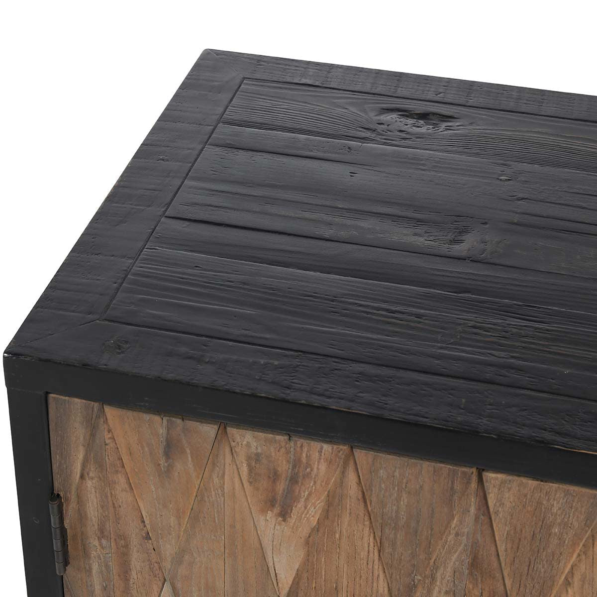 Anton 4Dr Cabinet - Black-Natural