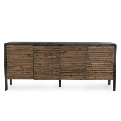 Elodie 4Dr Cabinet - Black-Natural