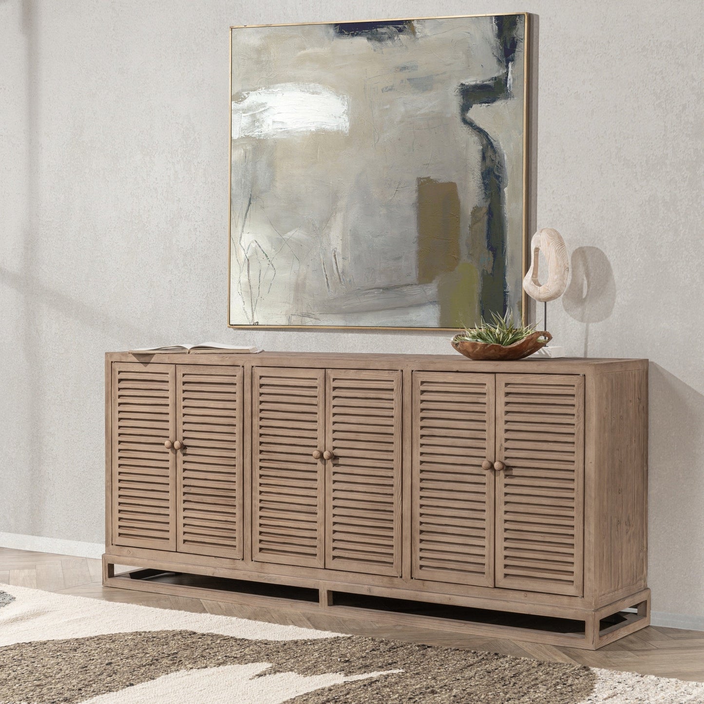 Jolen 6Dr Buffet - Distressed Brown