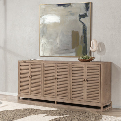 Jolen 6Dr Buffet - Distressed Brown