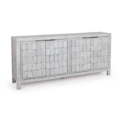 Gama 4 Door Cabinet - Blue Washed