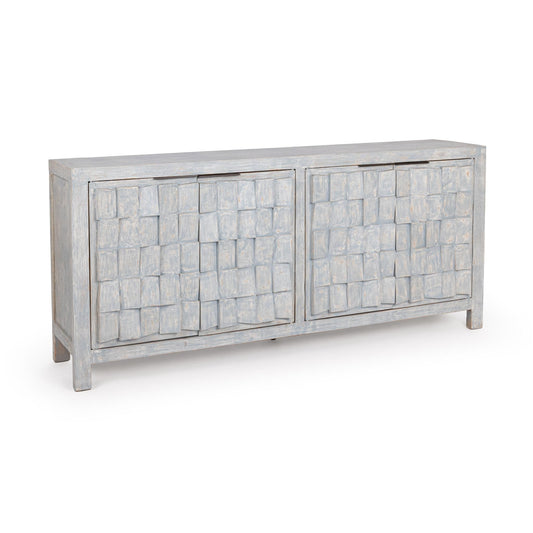 Gama 4 Door Cabinet - Blue Washed