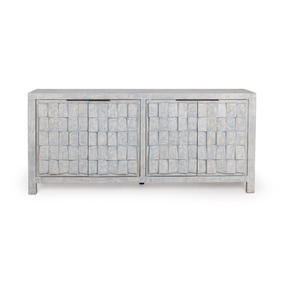 Gama 4 Door Cabinet - Blue Washed