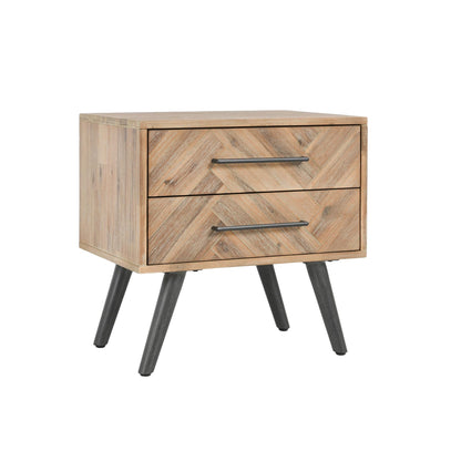 Dexter 2 Drawer Nightstand Multi Natural