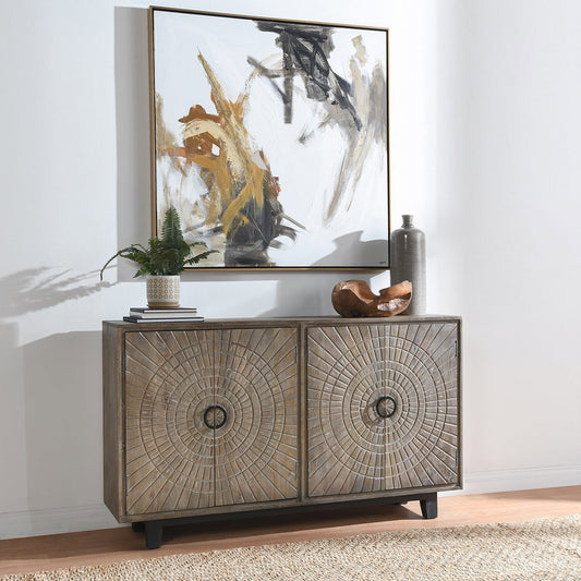 Vivienne 4Dr Cabinet - Distressed Taupe
