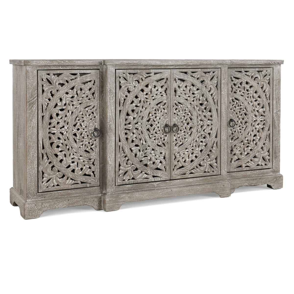 Harmony Breakfront 4Dr Cabinet - Vintage Gray