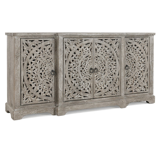 Harmony Breakfront 4Dr Cabinet - Vintage Gray