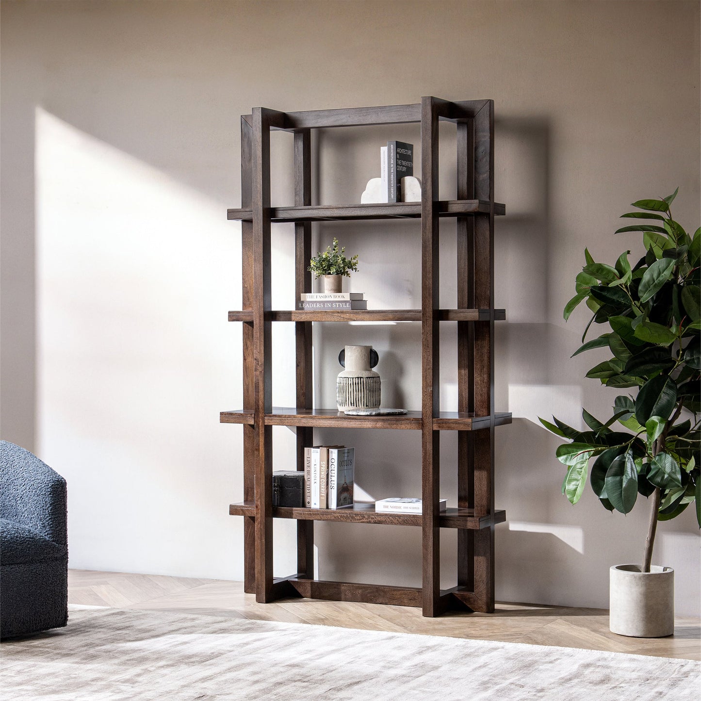 Sydney Bookcase - Bark Brown