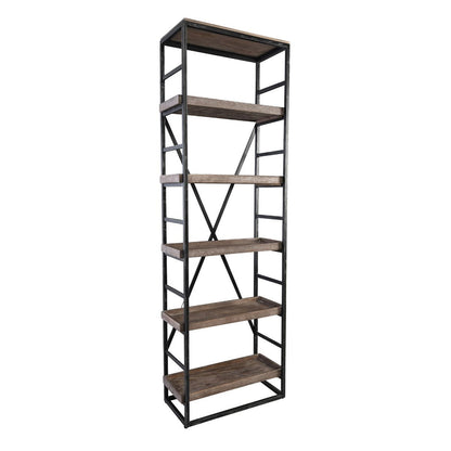 Evan Single Bookshelf - Olive Brown