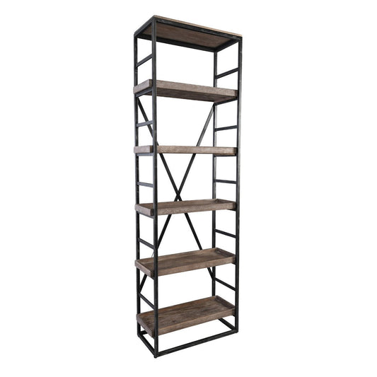Evan Single Bookshelf - Olive Brown