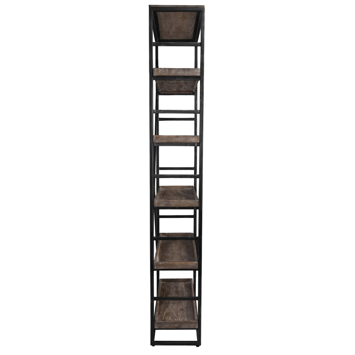 Evan Single Bookshelf - Olive Brown