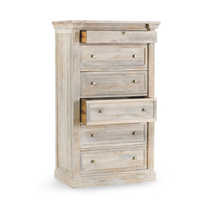 Adelaide 6Dwr Chest - Natural Cream Wash