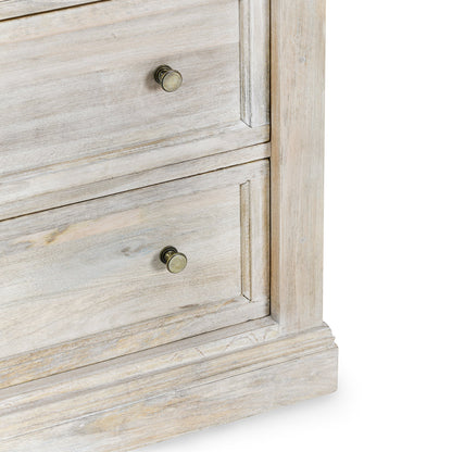 Adelaide 6Dwr Chest - Natural Cream Wash
