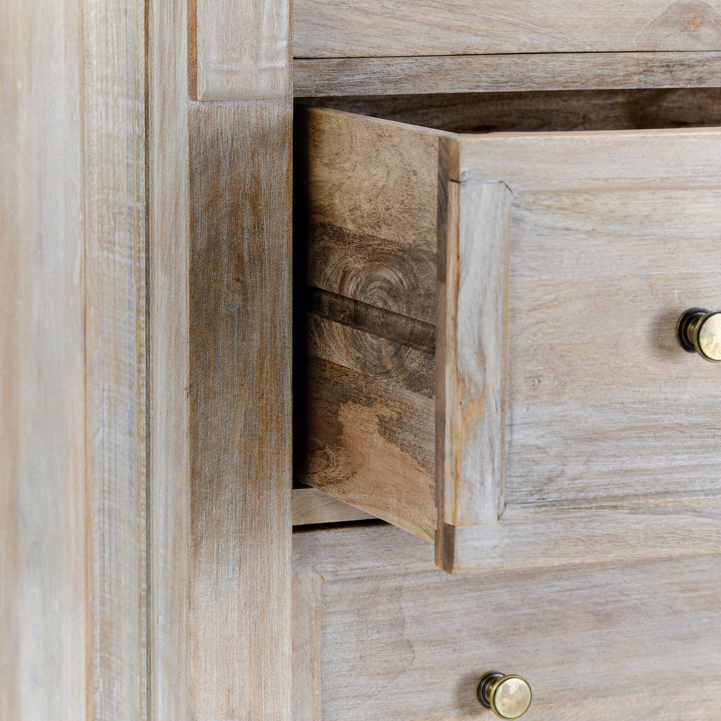 Adelaide 6Dwr Chest - Natural Cream Wash