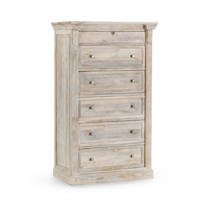 Adelaide 6Dwr Chest - Natural Cream Wash