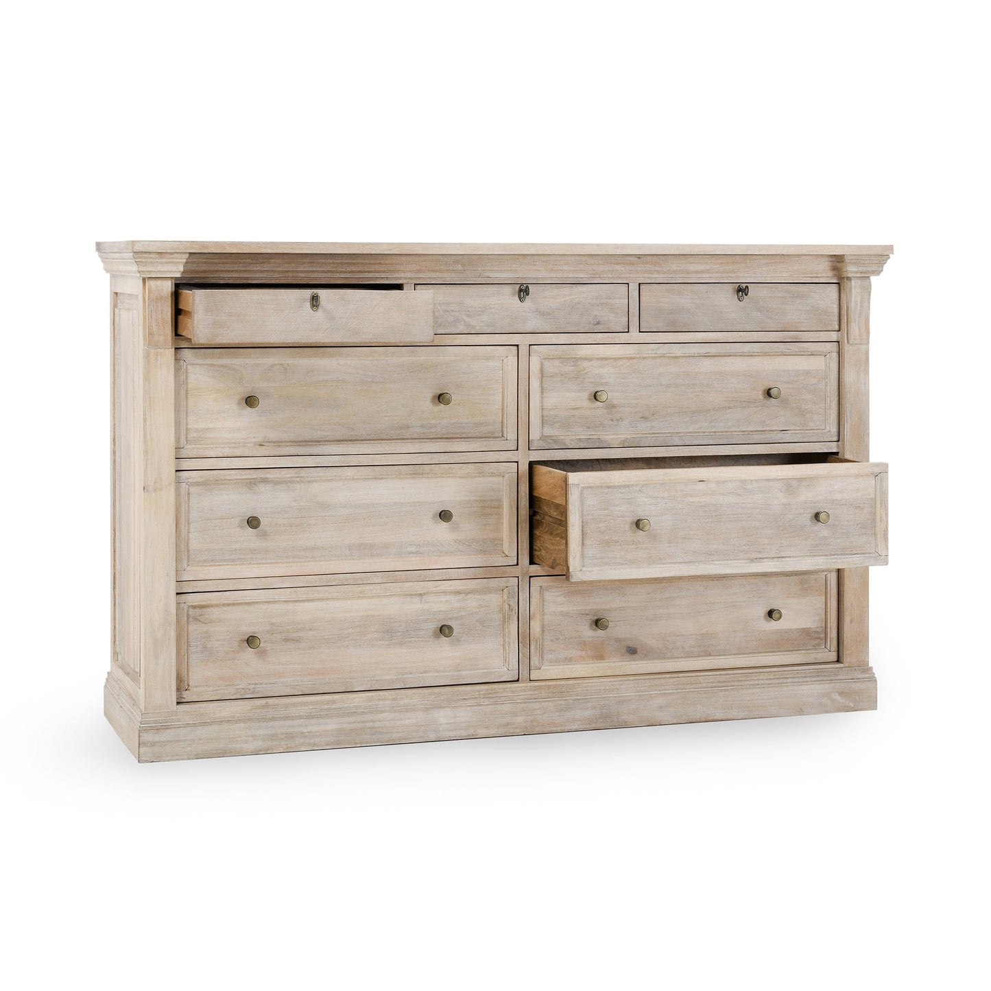 Adelaide 9Dwr Dresser - Natural Cream Wash