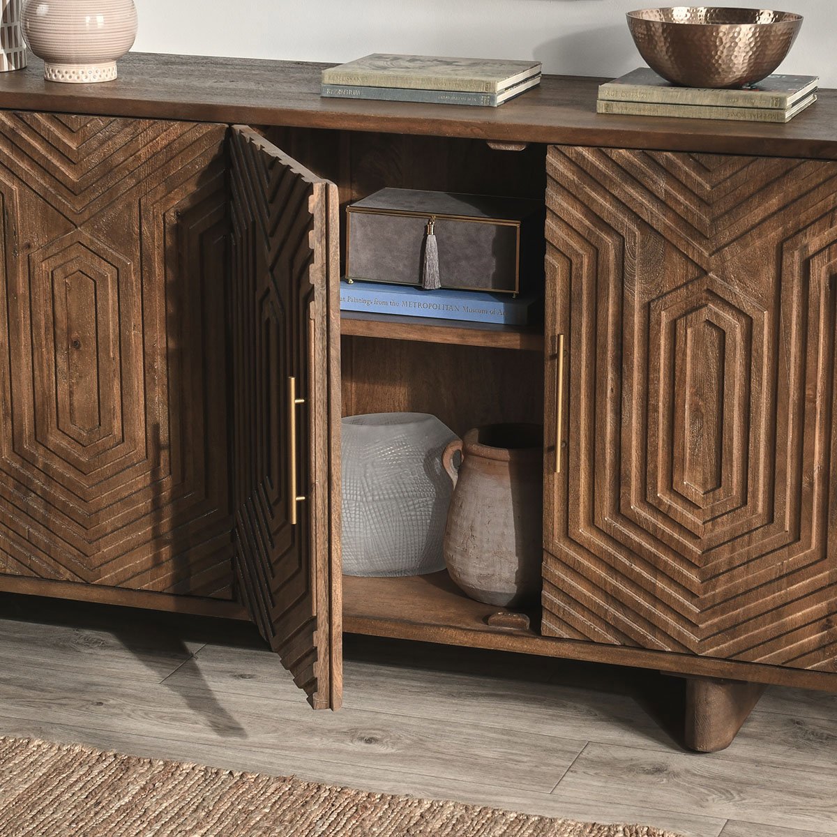 Holmes 4Dr Buffet - Artisan Brown