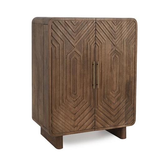 Holmes Bar Cabinet - Artisan Brown