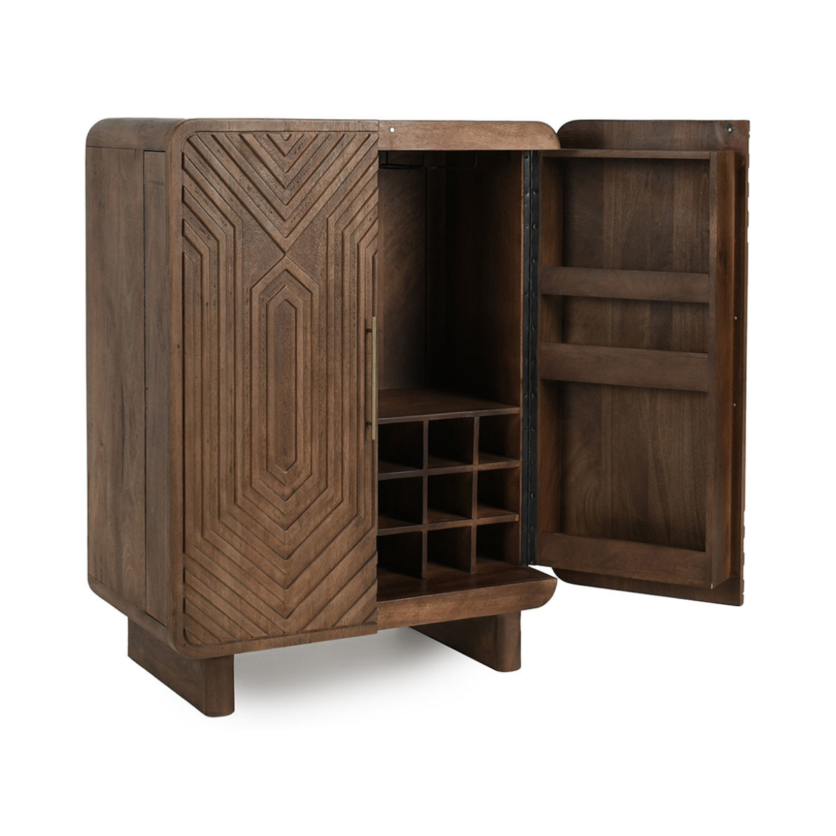 Holmes Bar Cabinet - Artisan Brown