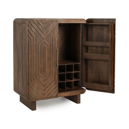 Holmes Bar Cabinet - Artisan Brown